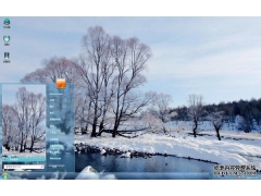  白雪皑皑的冬日美景Win7主题 
