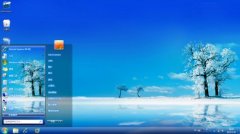 冰花雪景windows7主题