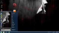 神秘黑色爱恋win7桌面主题