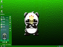 可爱熊猫烧香xp桌面主题