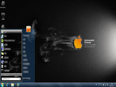 烟雾苹果win7桌面主题