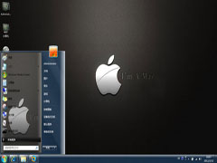 win7潮流黑色苹果主题