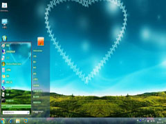 心绘天空win7爱情主题