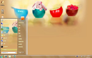 迷你可爱小兔win7桌面主题