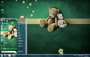 线偶小熊win7桌面主题