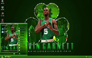 NBA篮球明星加内特xp主题