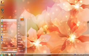 梦幻花朵win7主题包