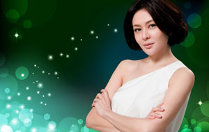 美女关之琳艺术宽屏壁纸