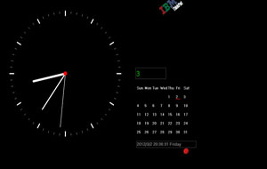 IBM 日历时钟桌面屏保