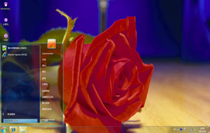  玫瑰艺术特写win7电脑桌面主题 