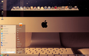  个性苹果桌面win7主题 