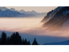 高山 雾 4k风景壁纸