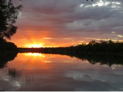  澳大利亚 湖 浪漫 黄昏 日落 4k风景图片 