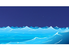 海洋绘画设计4K壁纸