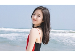  李兰迪清纯浪漫海边壁纸 