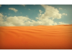 一望无际的沙漠图片高清壁纸