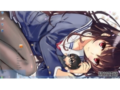  大眼萌美少女Win7主题 