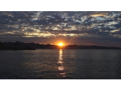 大海日落风景图片